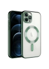 Apple iPhone 12 Pro Max Kılıf Kamera Korumalı M-safe Wireless Şarj Özellikli Zore Demre Kapak