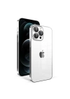 Apple iPhone 12 Pro Max Kılıf Kamera Korumalı Renkli Çerçeveli Zore Garaj Kapak