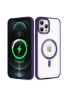 Apple iPhone 12 Pro Max Kılıf M-safe Wireless Şarj Özellikli Silikon Zore Ege Kapak