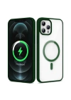 Apple iPhone 12 Pro Max Kılıf M-safe Wireless Şarj Özellikli Silikon Zore Ege Kapak