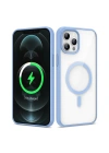 Apple iPhone 12 Pro Max Kılıf M-safe Wireless Şarj Özellikli Silikon Zore Ege Kapak