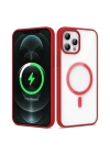 Apple iPhone 12 Pro Max Kılıf M-safe Wireless Şarj Özellikli Silikon Zore Ege Kapak