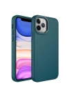 Apple iPhone 12 Pro Max Kılıf Metal Çerçeve ve Buton Tasarımlı Silikon Zore Luna Kapak