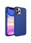 Apple iPhone 12 Pro Max Kılıf Metal Çerçeve ve Buton Tasarımlı Silikon Zore Luna Kapak