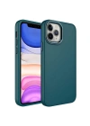 Apple iPhone 12 Pro Max Kılıf Metal Çerçeve ve Buton Tasarımlı Silikon Zore Luna Kapak
