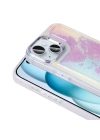 Apple iPhone 13 Kılıf Airbagli Renkli Arka Yüzey Boncuk Tasarımlı Zore Kumul Kapak