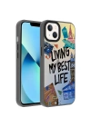 Apple iPhone 13 Kılıf Desenli Zore Dragon Sert Kapak
