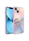 Apple iPhone 13 Kılıf Kamera Korumalı Desenli Sert Silikon Zore Epoksi Kapak