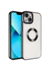 Apple iPhone 13 Kılıf Kamera Korumalı Logo Gösteren Zore Omega Kapak