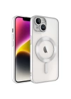 Apple iPhone 13 Kılıf Kamera Korumalı M-safe Wireless Şarj Özellikli Zore Demre Kapak