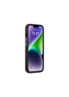Apple iPhone 13 Kılıf M-safe Şarj Özellikli Karbon Fiber Görünümlü Zore Antina Kapak