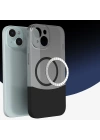 Apple iPhone 13 Kılıf M-Safe Şarj Özellikli Mıknatıslı Zore Duble Kapak
