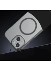 Apple iPhone 13 Kılıf M-Safe Şarj Özellikli Mıknatıslı Zore Duble Kapak