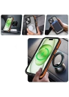 Apple iPhone 13 Kılıf M-safe Şarj Özellikli Renkli Kenar Airbag Şeritli Zore Lamer Kapak