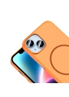 Apple iPhone 13 Kılıf M-Safe Şarj Özellikli Zore Lora PC Kapak