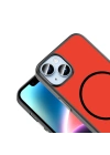 Apple iPhone 13 Kılıf M-Safe Şarj Özellikli Zore Lora PC Kapak