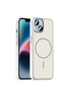 Apple iPhone 13 Kılıf M-Safe Şarj Özellikli Zore Lora PC Kapak