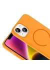 Apple iPhone 13 Kılıf M-safe Şarj Özellikli Zore Meta Kapak