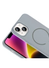 Apple iPhone 13 Kılıf M-safe Şarj Özellikli Zore Meta Kapak
