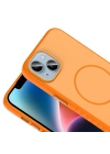 Apple iPhone 13 Kılıf M-safe Şarj Özellikli Zore Tea Kapak