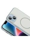 Apple iPhone 13 Kılıf M-safe Şarj Özellikli Zore Tea Kapak