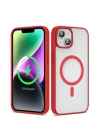 Apple iPhone 13 Kılıf M-safe Wireless Şarj Özellikli Silikon Zore Ege Kapak