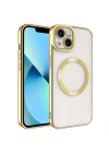 Apple iPhone 13 Kılıf M-safe Wireless Şarj Özellikli Zore Setro Silikon