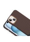 Apple iPhone 13 Kılıf M-safe Şarj Özellikli Karbon Fiber Görünümlü Zore Gros Kapak