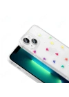Apple iPhone 13 Kılıf Şeffaf Figürlü Zore Folk Sert Kapak