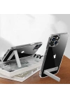 Apple iPhone 13 Kılıf Standlı Şeffaf Silikon Zore L-Stand Kapak