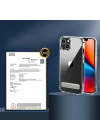 Apple iPhone 13 Kılıf Standlı Şeffaf Silikon Zore L-Stand Kapak