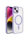 Apple iPhone 13 Kılıf Wireless Şarj Özellikli Zore Krom M-safe Silikon Kapak