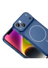 Apple iPhone 13 Kılıf Zore M-Safe Şarj Özellikli Kamera Korumalı Formen Kapak