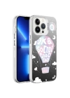 Apple iPhone 13 Pro Kılıf Desenli Zore Silver Sert Kapak