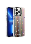 Apple iPhone 13 Pro Kılıf Desenli Zore Silver Sert Kapak