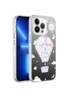 Apple iPhone 13 Pro Kılıf Desenli Zore Silver Sert Kapak