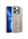 Apple iPhone 13 Pro Kılıf Desenli Zore Silver Sert Kapak