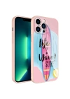 Apple iPhone 13 Pro Kılıf Kamera Korumalı Desenli Sert Silikon Zore Epoksi Kapak