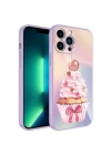 Apple iPhone 13 Pro Kılıf Kamera Korumalı Desenli Sert Silikon Zore Epoksi Kapak