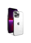 Apple iPhone 13 Pro Kılıf Kamera Korumalı Renkli Çerçeveli Zore Garaj Kapak