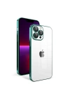 Apple iPhone 13 Pro Kılıf Kamera Korumalı Renkli Çerçeveli Zore Garaj Kapak