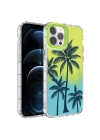 Apple iPhone 13 Pro Kılıf Kamera Korumalı Renkli Desenli Sert Silikon Zore Korn Kapak