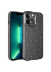 Apple iPhone 13 Pro Kılıf Kamera Korumalı Simli Lüks Zore Koton Kapak