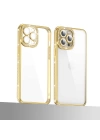 Apple iPhone 13 Pro Kılıf Kamera Korumalı Taşlı Zore Mina Kapak