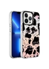 Apple iPhone 13 Pro Kılıf Mermer Desenli Zore Marbello Kapak