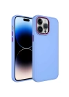 Apple iPhone 13 Pro Kılıf Metal Çerçeve ve Buton Tasarımlı Silikon Zore Luna Kapak