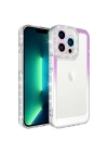 Apple iPhone 13 Pro Kılıf Simli ve Renk Geçiş Tasarımlı Lens Korumalı Zore Park Kapak