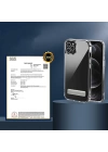 Apple iPhone 13 Pro Kılıf Standlı Şeffaf Silikon Zore L-Stand Kapak