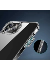 Apple iPhone 13 Pro Kılıf Standlı Şeffaf Silikon Zore L-Stand Kapak