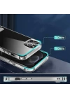 Apple iPhone 13 Pro Kılıf Standlı Şeffaf Silikon Zore L-Stand Kapak